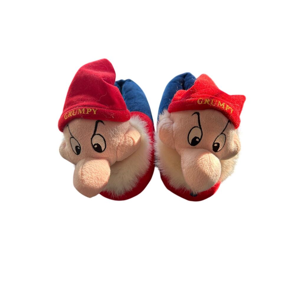 Rare Disney Mens Grumpy Slippers Size 9/10
